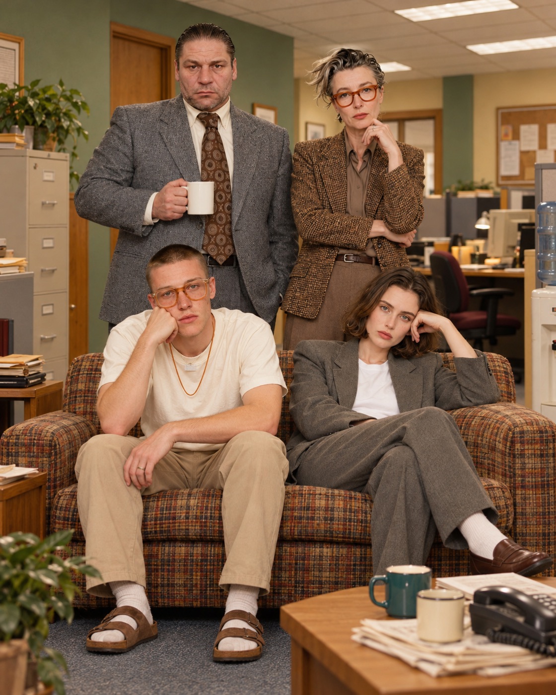 Freaky Office cast group portrait